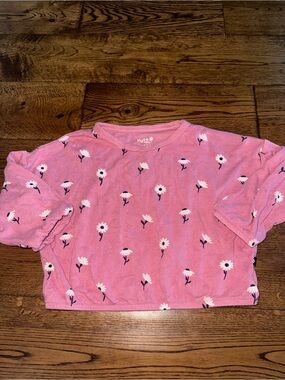 Kyte Baby Pink Daisy Oversized Slouchy Top Size 12/18 Month